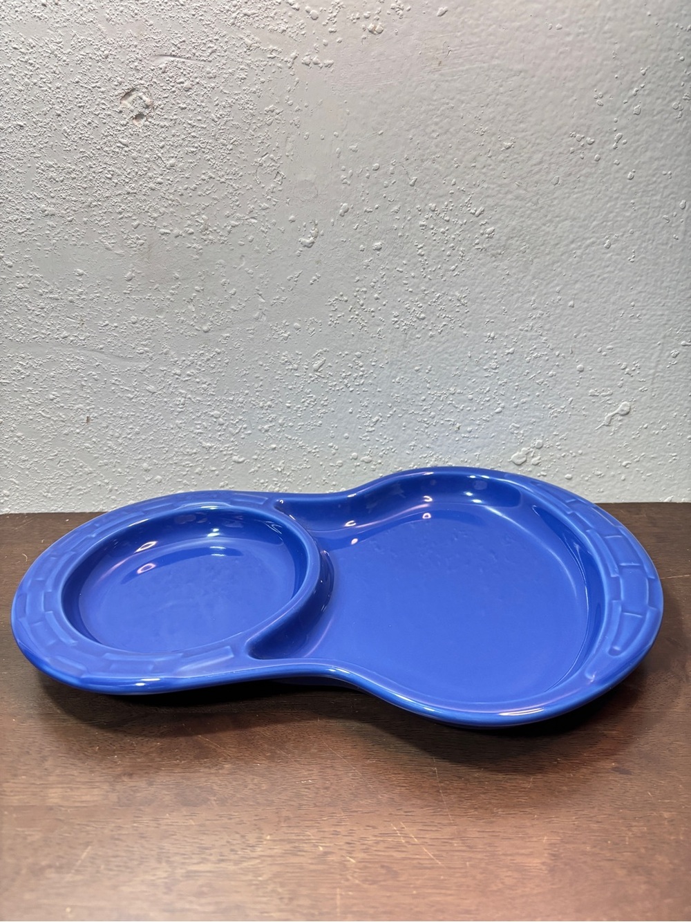 Longaberger Blue Divided Serving Platter